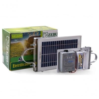 Bi Eletrificador Solar Bateria Integrada Zebu Zs20 20km Choque Cerca Eletrica