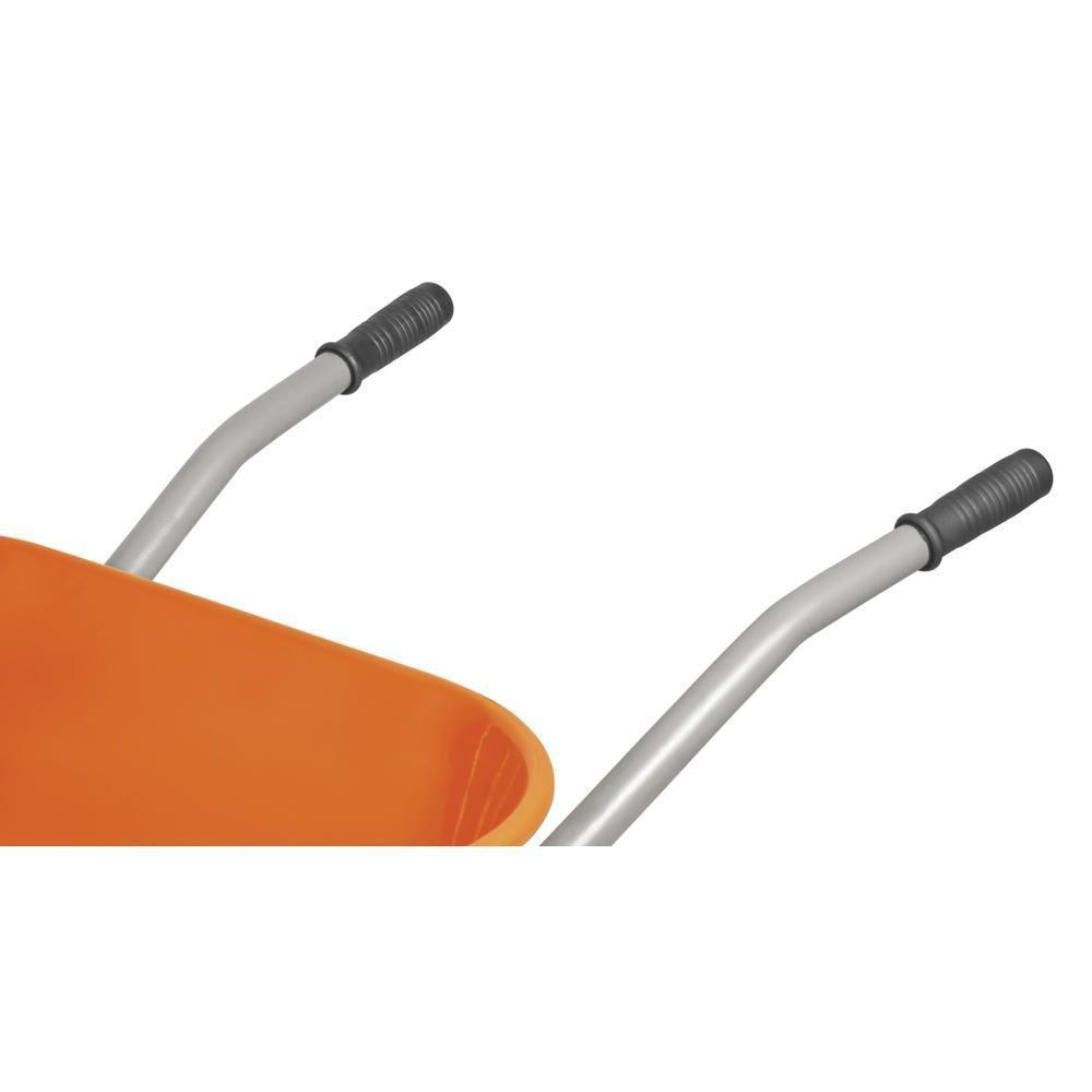 Carrinho De Mão Caçamba Extrafunda Metálica Laranja 80L - 4