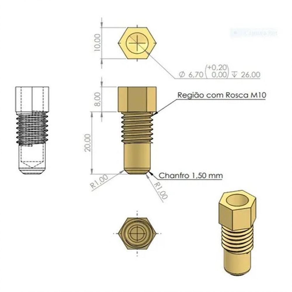 Poço Termométrico Para Sensor De Aquecimento Solar - Tholz - 3