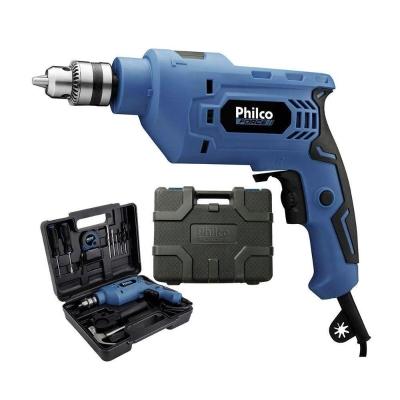 Furadeira Philco Maleta Com Ferramentas Pfu1mf 650w 51102003 Azul Com Preto 127 V