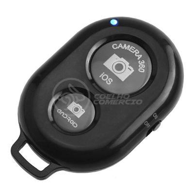 Controle Remoto Disparador Foto Bluetooth Selfie Preto Nº10