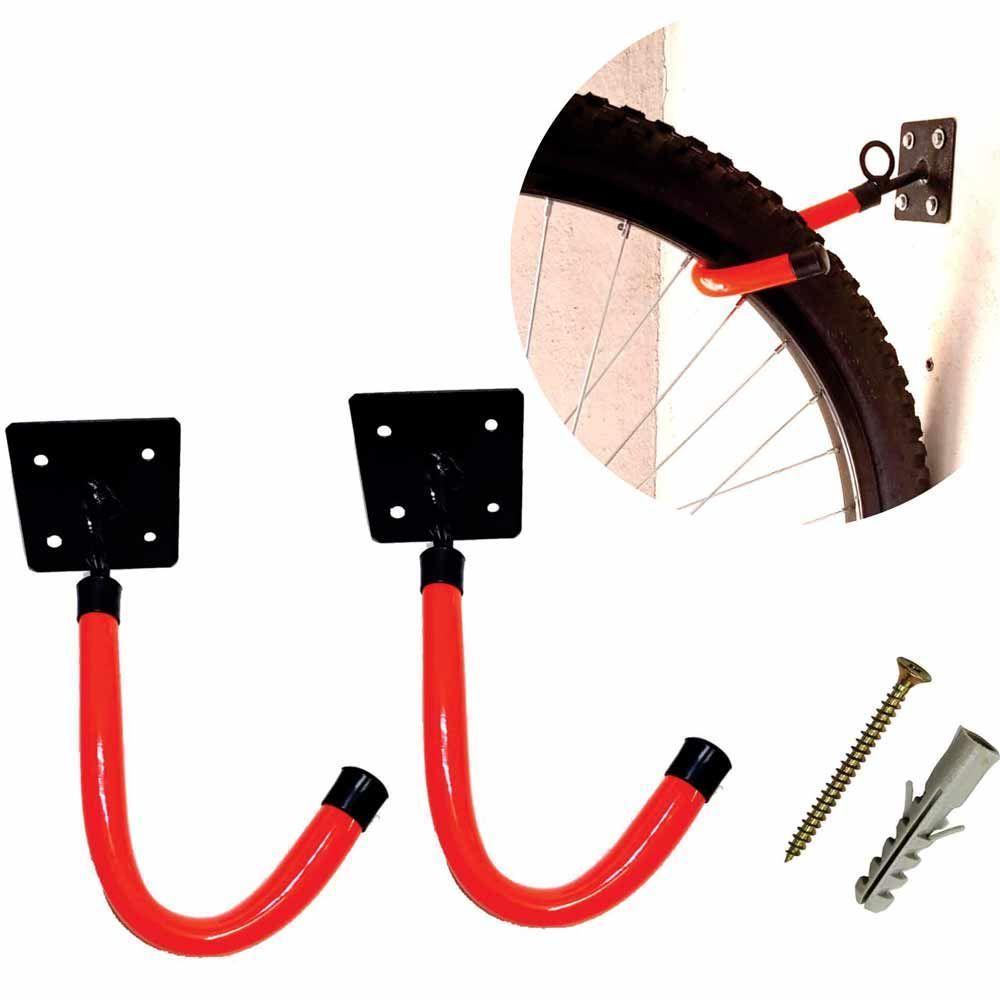 Suporte Gancho para Bicicleta Pendurar Vertical em Paredes - 7