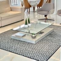 Tapete Carpete Sala Quarto Elegante Trama 1,50 X 2,00 Cinza