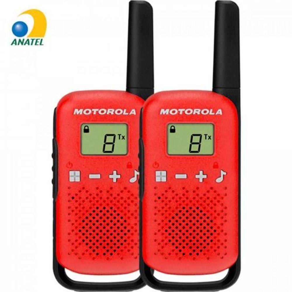 Rádio Comunicador Talkabout 25Km T110Br Vermelho Motorola - - 1