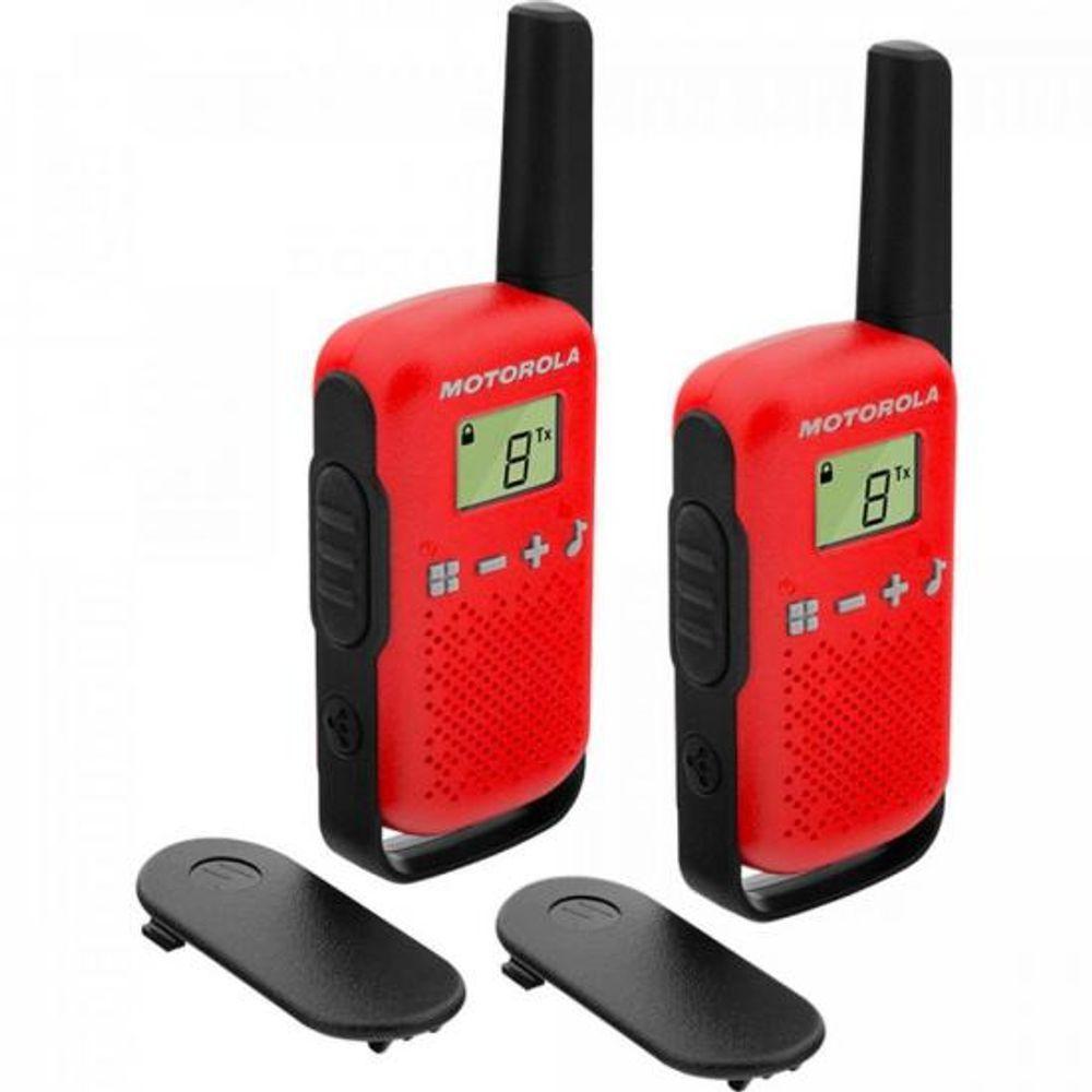 Rádio Comunicador Talkabout 25Km T110Br Vermelho Motorola - - 8