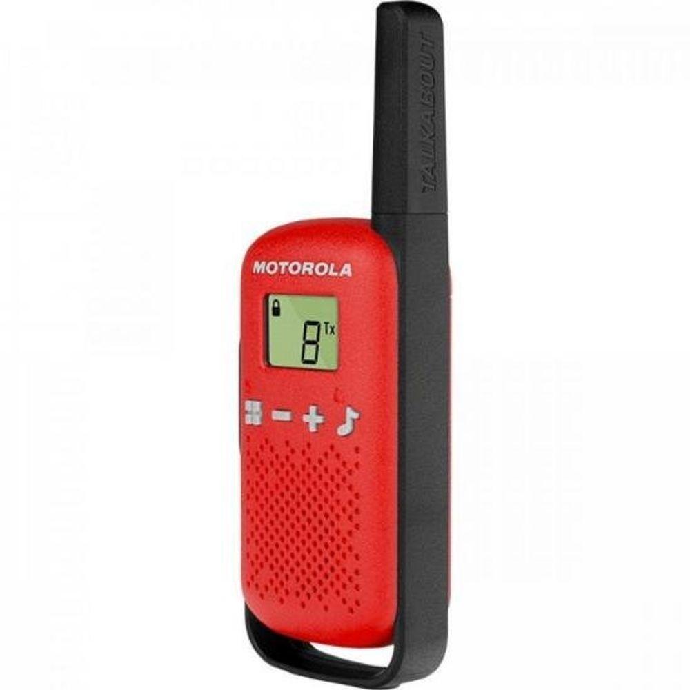 Rádio Comunicador Talkabout 25Km T110Br Vermelho Motorola - - 9
