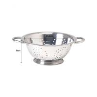 Kit Aço Inox 3Pç Escorredor De Macarrão, Arroz E Saladeira