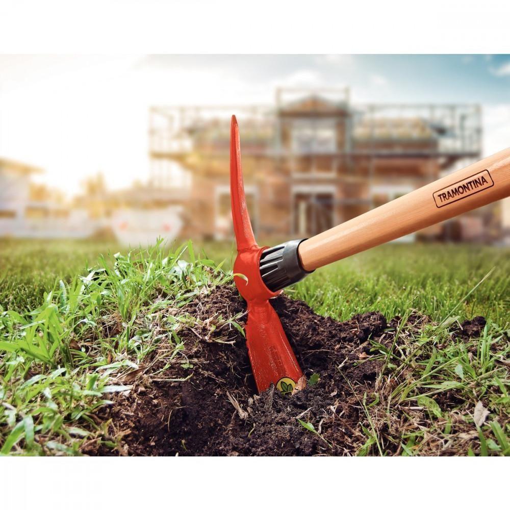 Picareta Alvião Em Aço 4 Com Cabo De Madeira 90 Cm - 5