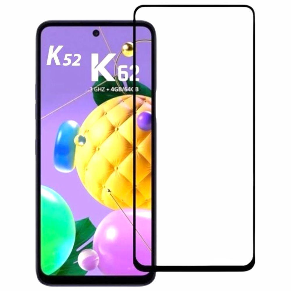 Película 3D Vidro Para Lg K62 Borda Preta - 1