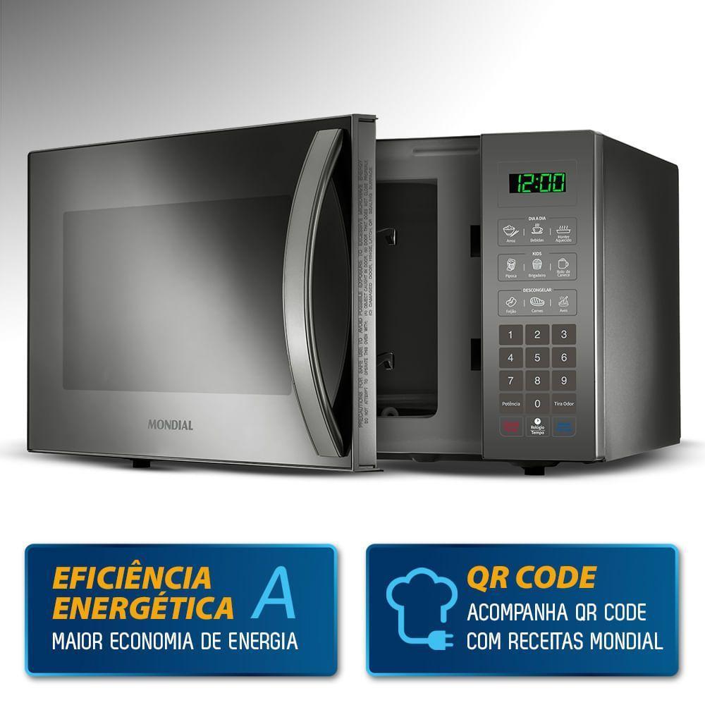 Micro-ondas 34l Mondial Mo-02-34-e 127v/60hz . - 2