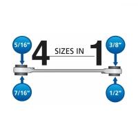 Chave Com Catraca 4 Bocas 5/16´´X3/8´´X7/16´´X1/2´´