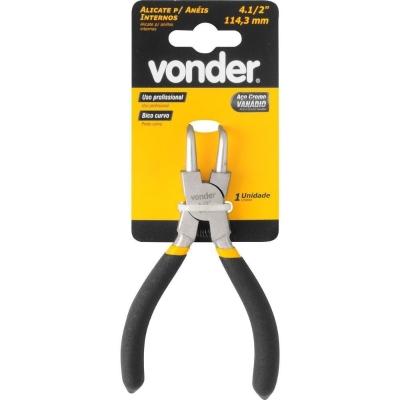 Alicate Para Anéis Internos Cv 114 Mm 4.1/2" Vonder