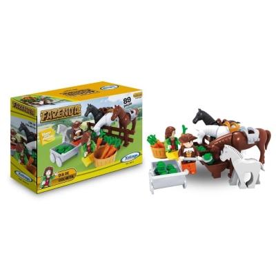 Blocos De Montar Fazenda Dia De Colheita 89 Peças