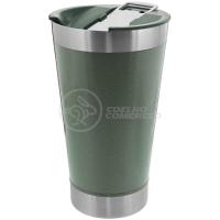 Copo Térmico C/ Tampa E Abridor 473Ml Inox - Verde - 3