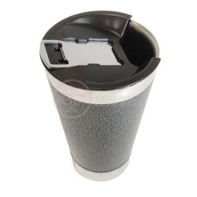 Copo Térmico C/ Tampa E Abridor 473Ml Inox - Preto