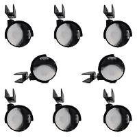 Kit 8 Rodízios Para Móveis Com Chapa U Sem Trava - 1