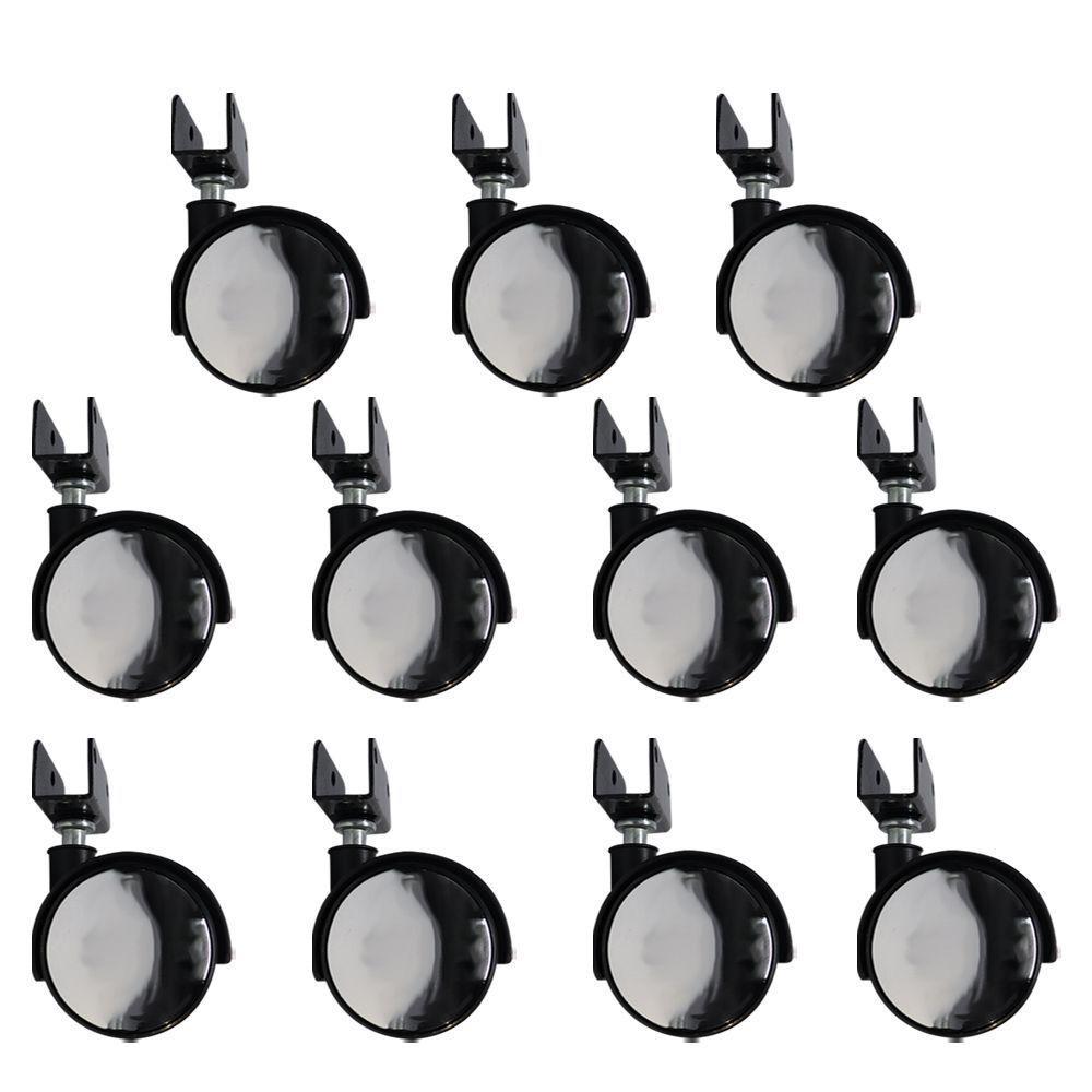 Kit 11 Rodízios Para Móveis Com Chapa U Sem Trava - 1