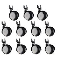 Kit 11 Rodízios Para Móveis Com Chapa U Sem Trava - 1