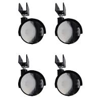 Kit 4 Rodízios Para Móveis Com Chapa U Sem Trava - 1