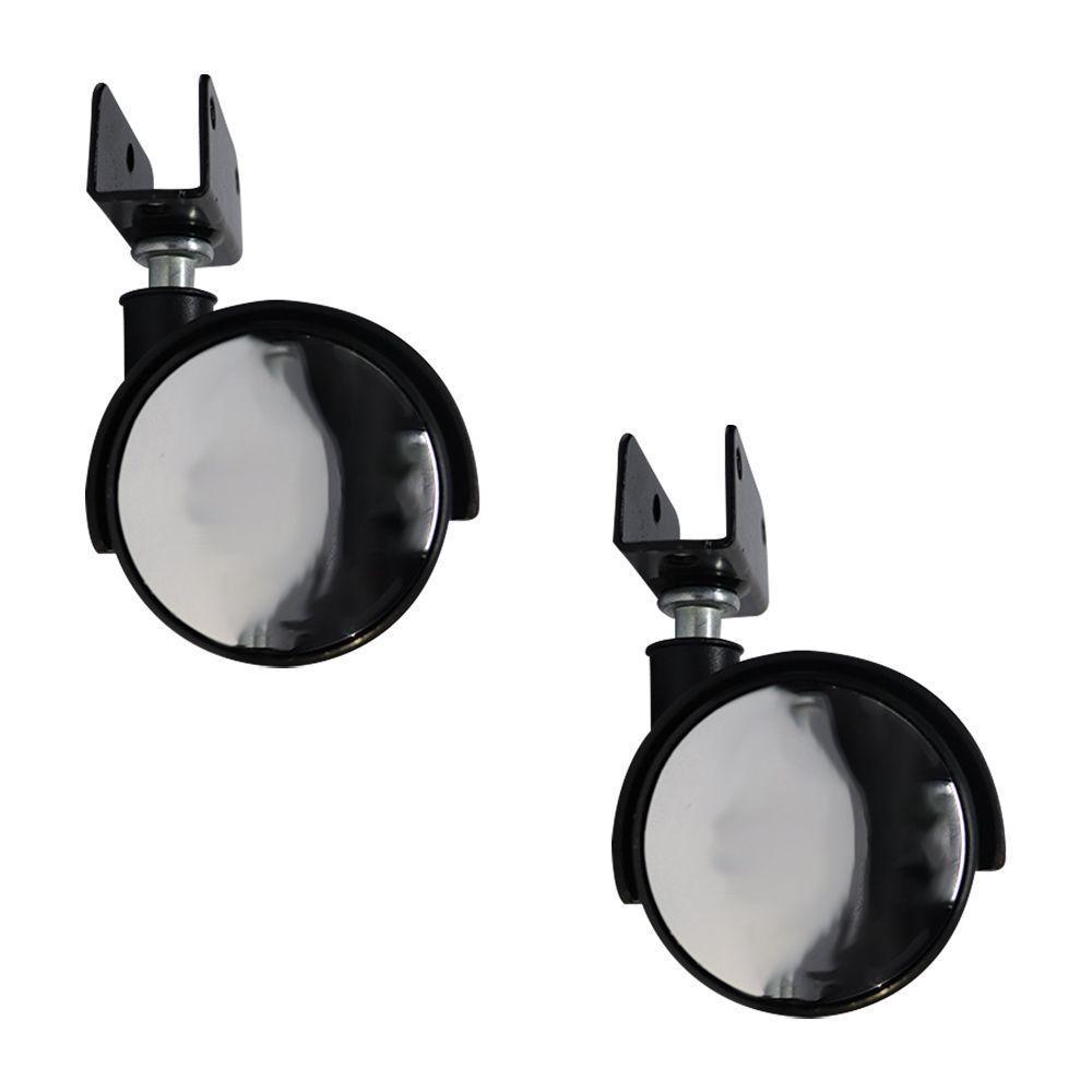 Kit 2 Rodízios Para Móveis Com Chapa U Sem Trava - 1