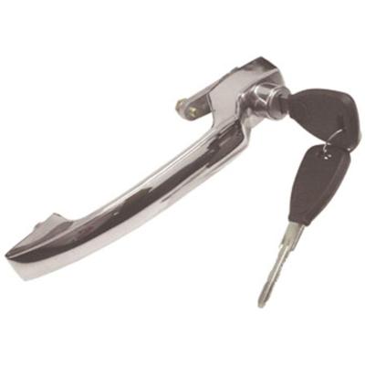 Maçaneta Externa Porta com Chave Zamac Linha 608 Cromada