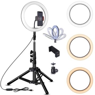 Ring Light Iluminador Led 16Cm + Mini Tripé