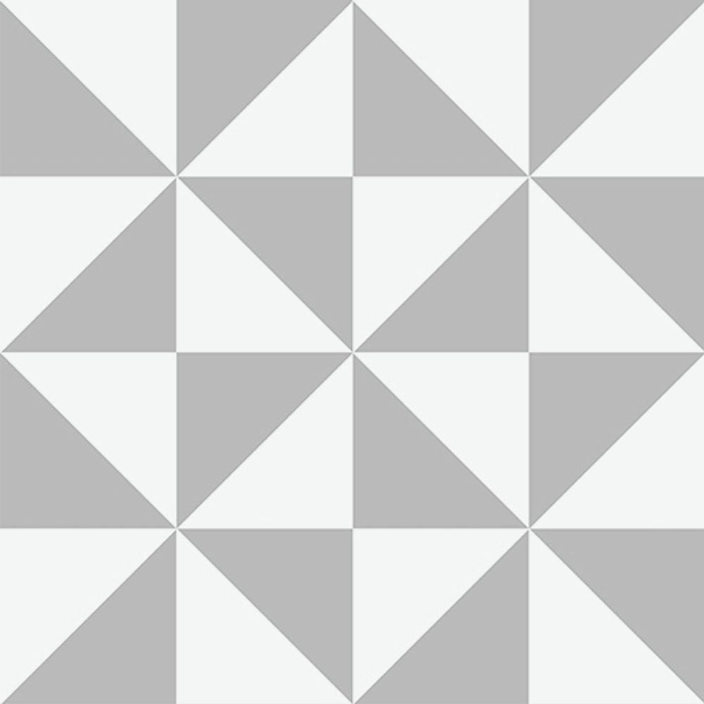 Papel De Parede Cu87403 Cinza Geométrico 053x10m - 2