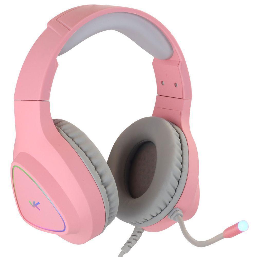 Fone Headset Gamer Chroma Usb 7.1 Rgb Rosa - Gh804 - 1