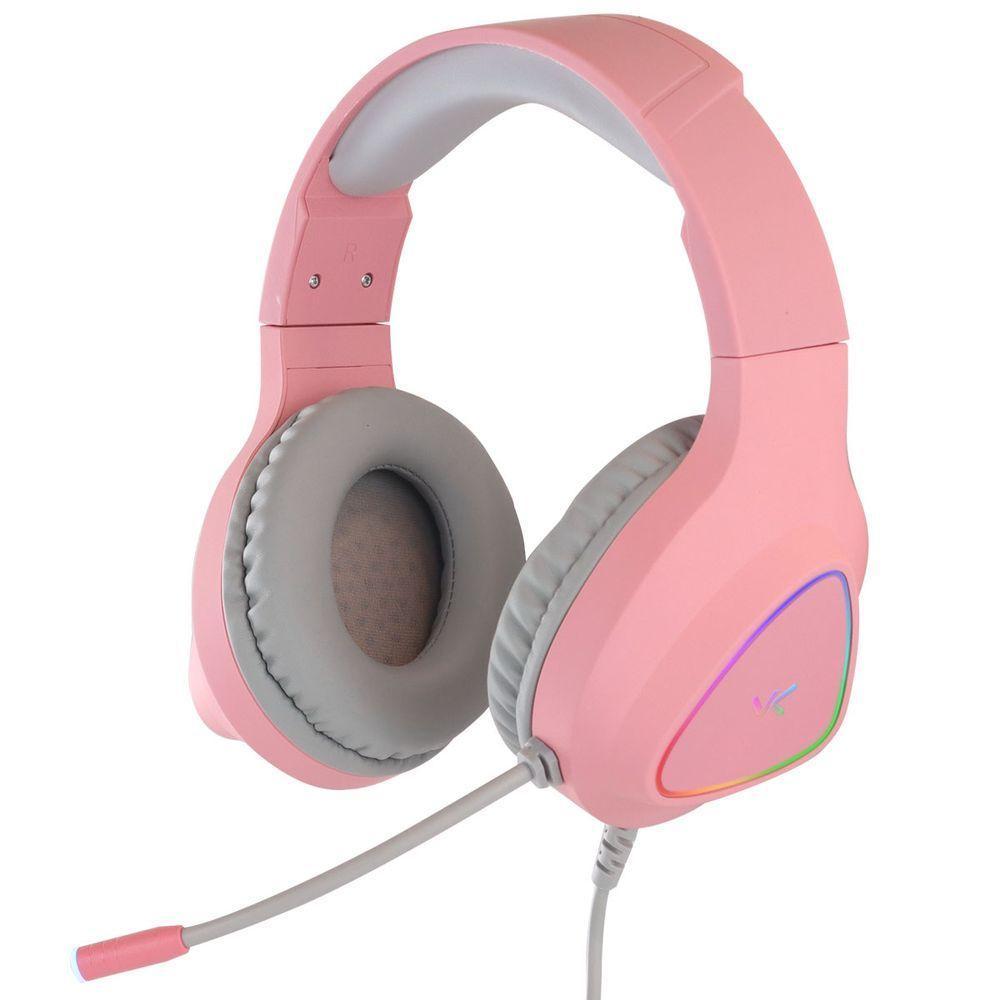 Fone Headset Gamer Chroma Usb 7.1 Rgb Rosa - Gh804 - 4