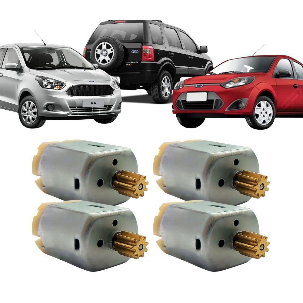 Kit 4 Motores Da Fechadura Elétrica Porta Fiesta Ecosport Ka - 1
