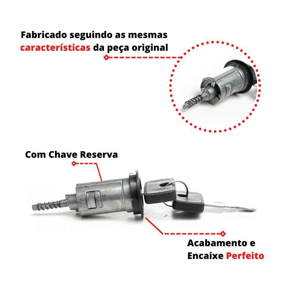 Cilindro Ignição Coluna Direção C Chave Classic 1994 A 2010 - 5