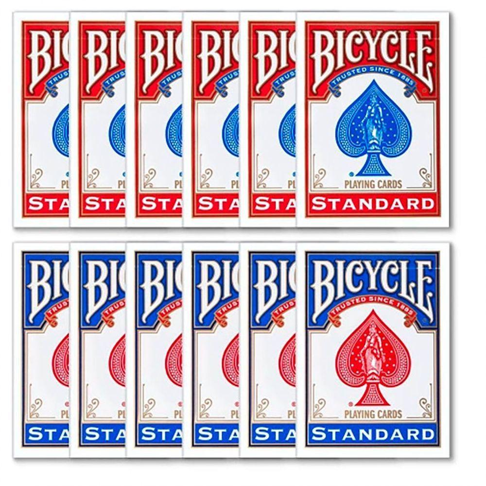 Baralho Bicycle Standard Azul Caixa Com 12 Unidades - 5