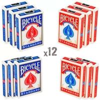 Baralho Bicycle Standard Azul Caixa Com 12 Unidades - 1