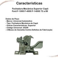 Fechadura Superior Capô Ford F-1000 F-4000 F-14000 72 a 89 - 3