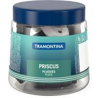 Plugue Femea 2P 10A 250V~ Preto Branco Embalagem Pote Pequen - 1