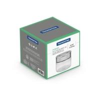 Pote De Vidro Tramontina Purezza Tampa De Inox 10 Cm 0,4 L - 10