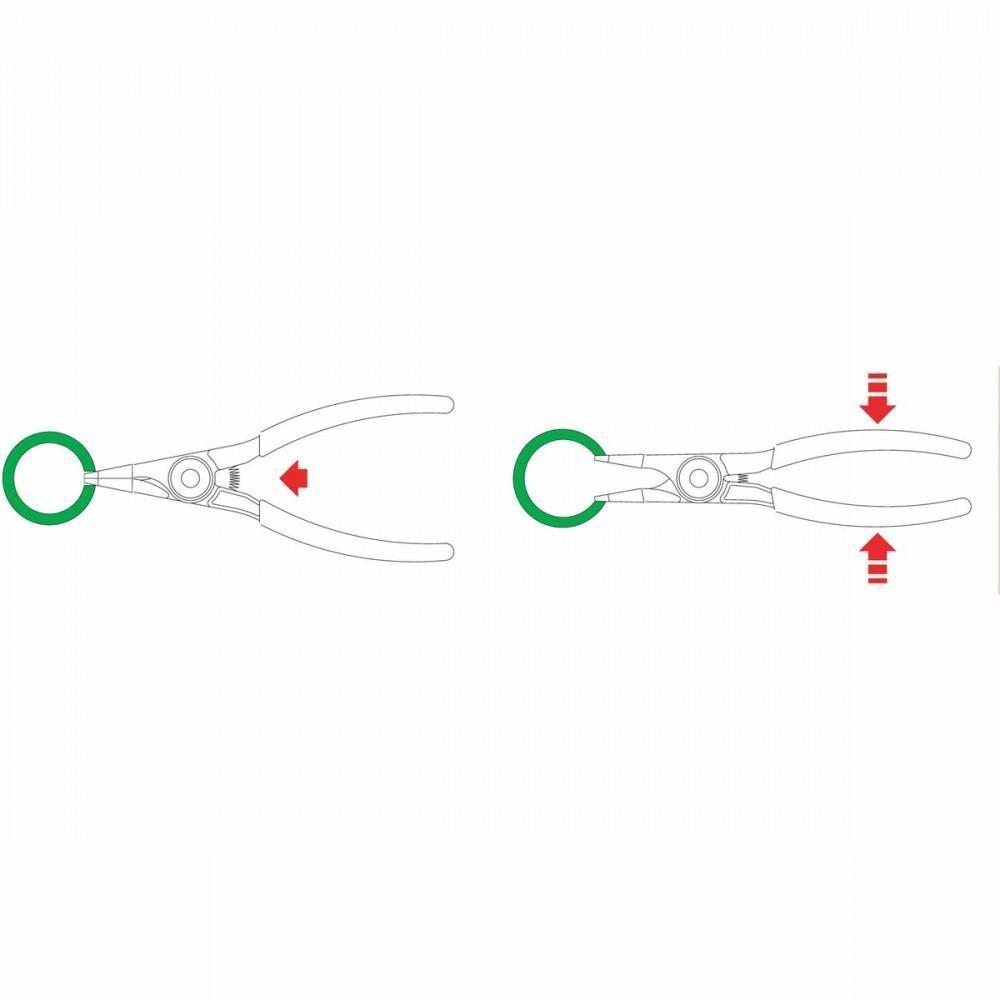 Alicate Para Anéis Ponta Chata 7" - 1