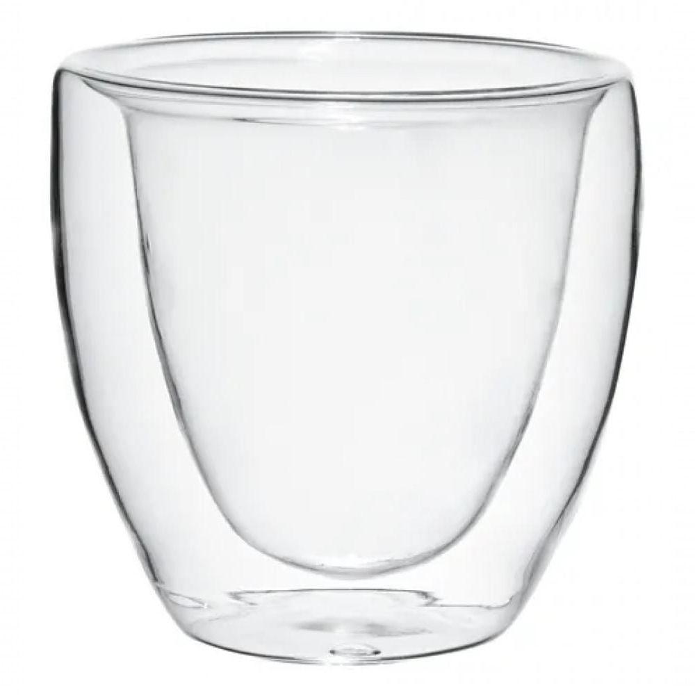 Jogo De Copo Coração Parede Dupla 2 Peças 80 Ml - Mimo - 2