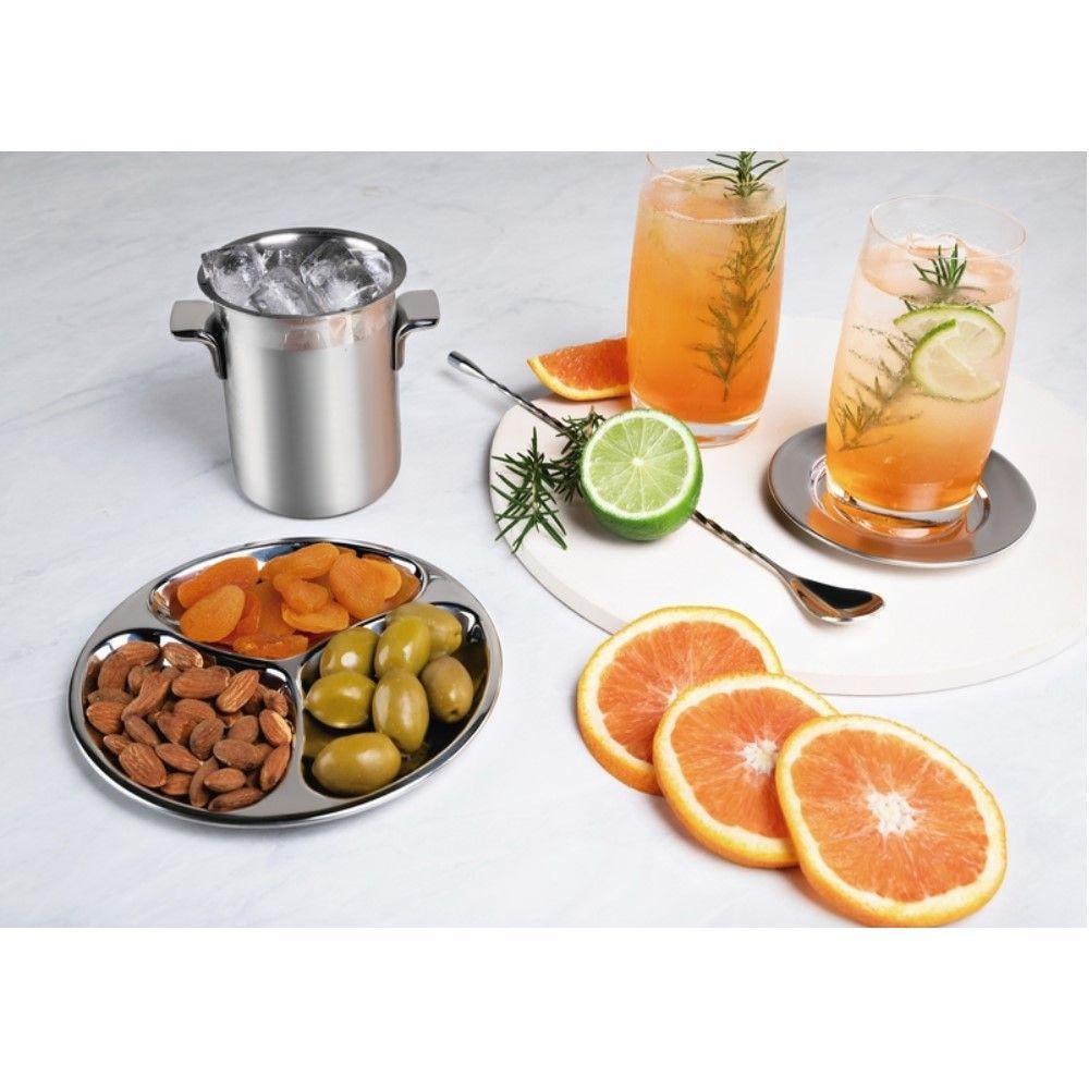 Balde Para Gelo Em Aço Inox Com Acabamento Fosco - 4