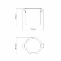 Balde Para Gelo Em Aço Inox Com Acabamento Fosco - 6