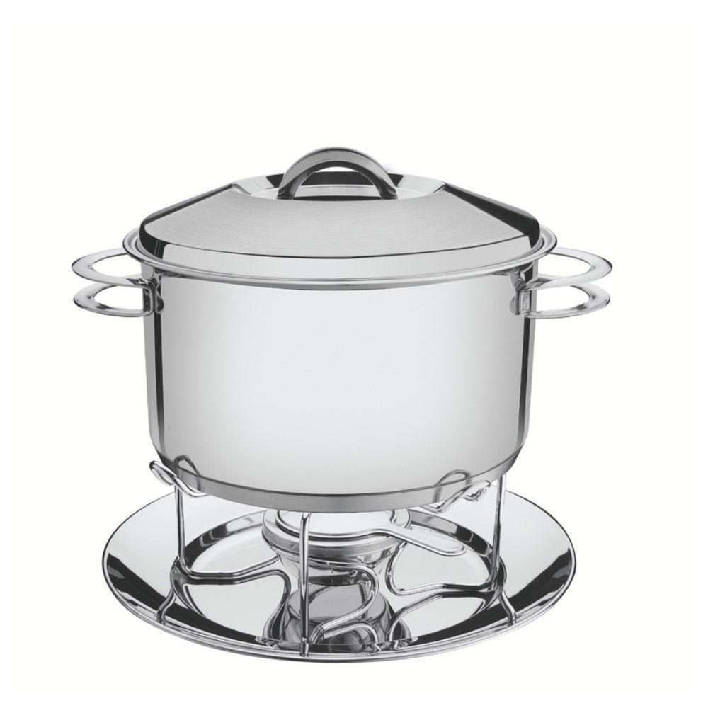 Rechaud Solar 6,1 L Em Aço Inox Fundo Triplo Com Fogareiro - 1