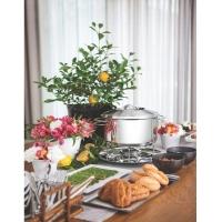 Rechaud Solar 6,1 L Em Aço Inox Fundo Triplo Com Fogareiro - 2