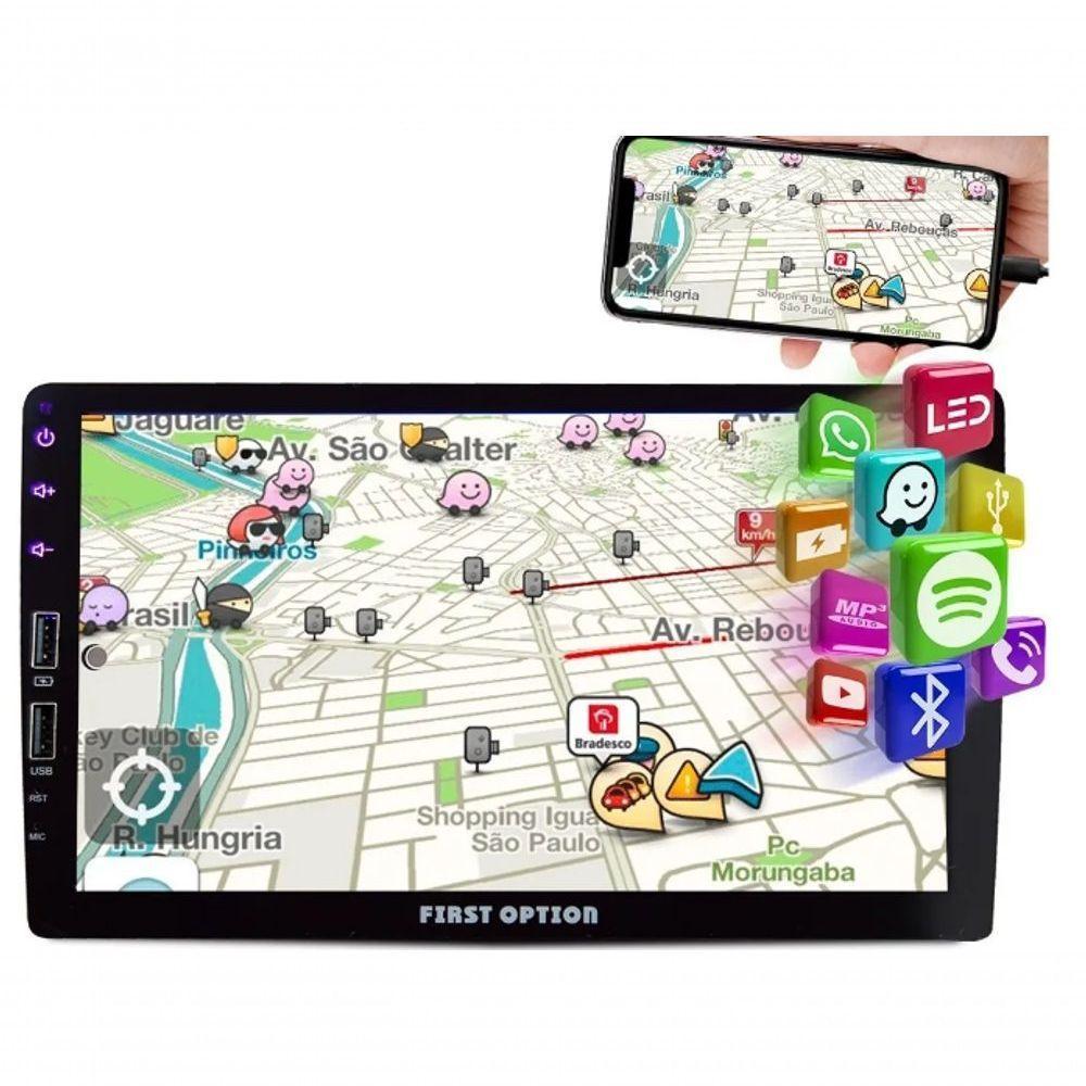 Dvd 2 Din Central Multimídia Universal 9 Pol Mp5 Bt - 5