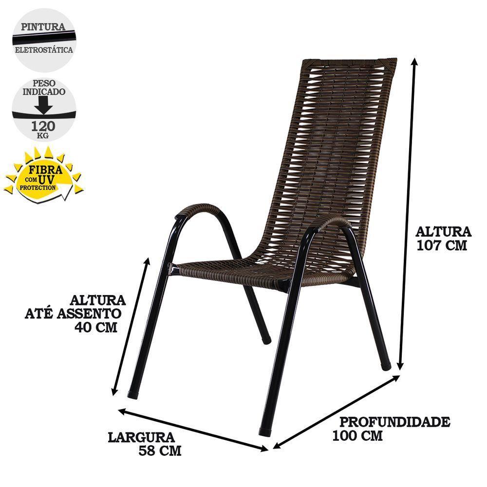 Conjunto Cadeiras Canadá Artesanal, Varanda Edícula Argila - 3