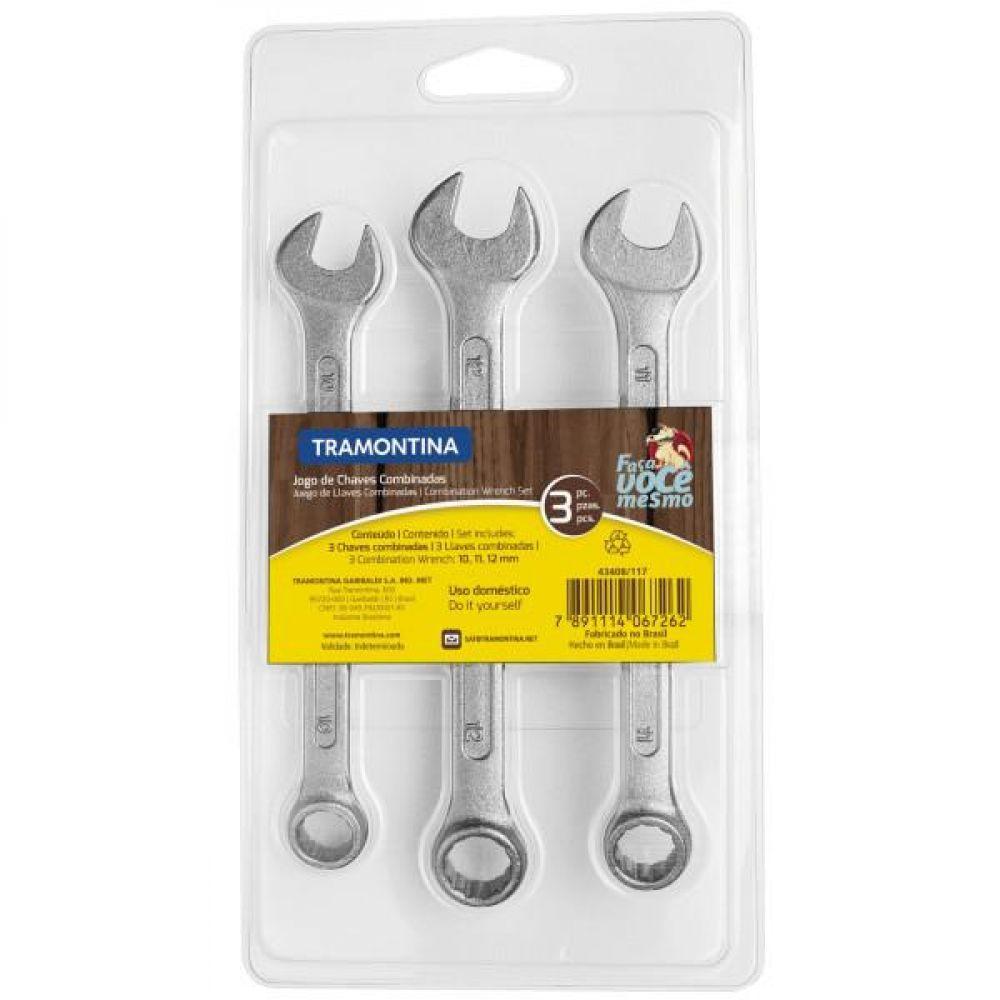 Jogo de Chaves Combinadas Tramontina 3 Peças - 1