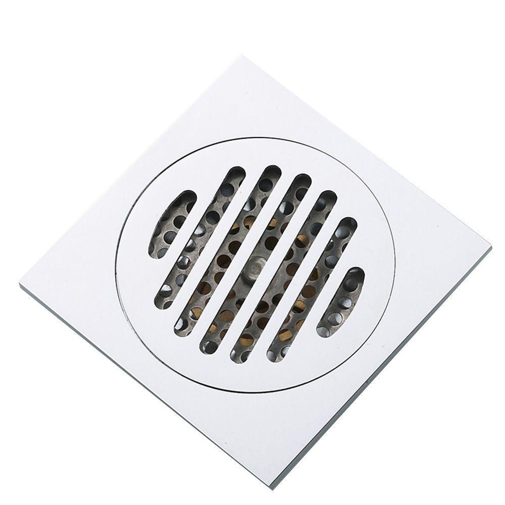 Ralo Abertura Banheiro Anti Insetos Inox 10x10 Anti Odor - 1