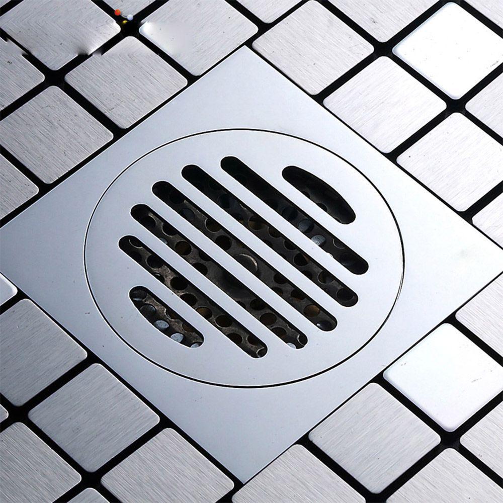 Ralo Abertura Banheiro Anti Insetos Inox 10x10 Anti Odor - 2