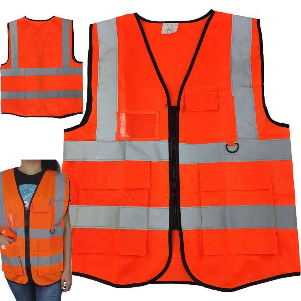 Colete Sinalizador Faixa Refletiva Epi Blusao Fluorescente Segurança Trabalho Transito Obra - 1