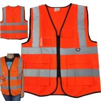 Colete Sinalizador Faixa Refletiva Epi Blusao Fluorescente Segurança Trabalho Transito Obra - 1