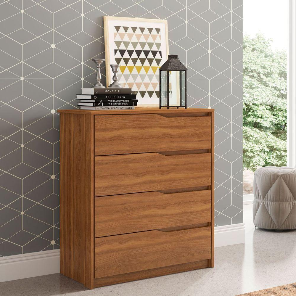 Cômoda Aria 4 Gavetas Amêndola - 2